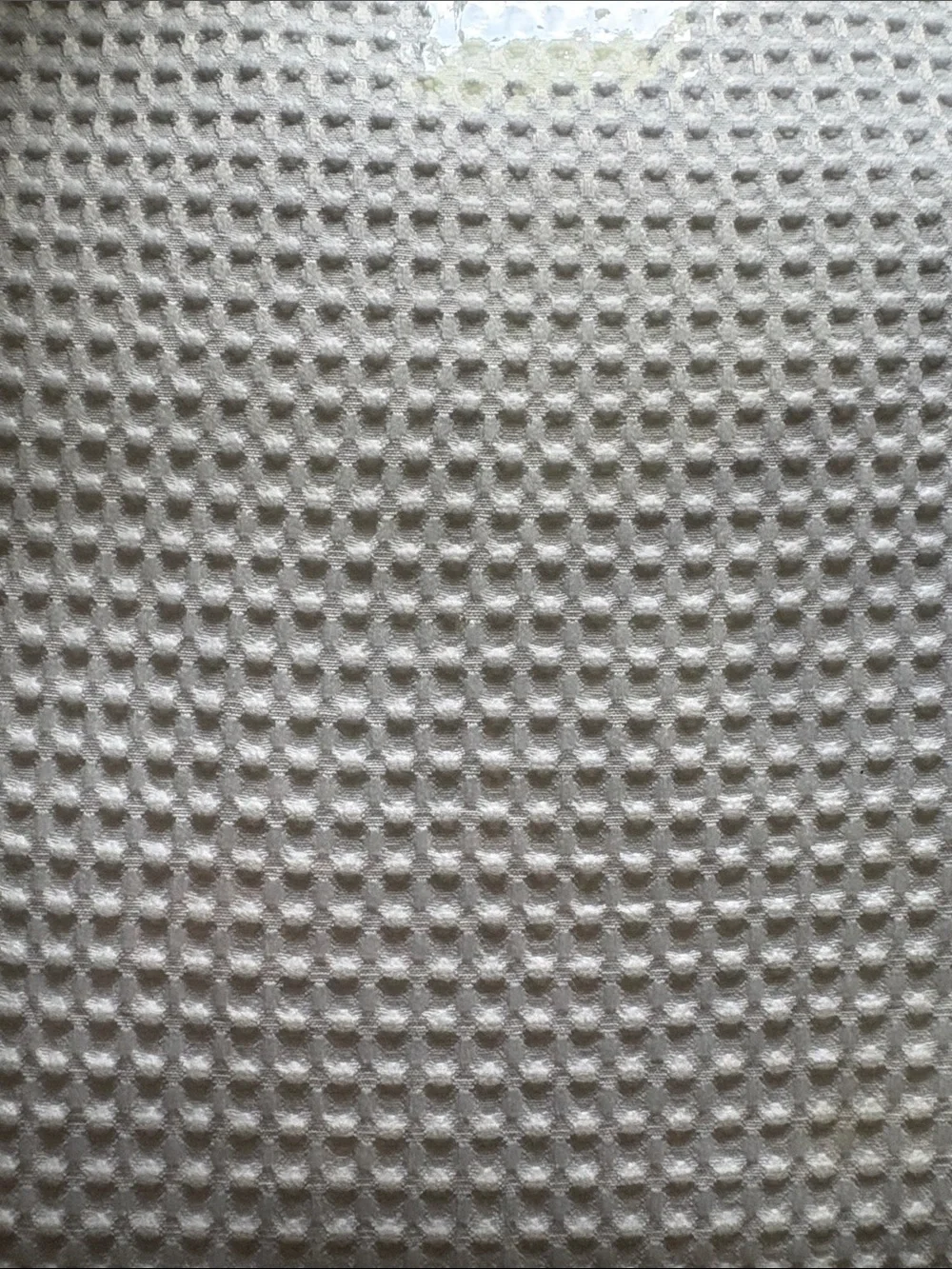 New in zipper bag -Hotel Collection White Waffle-Texture Shower Curtain.